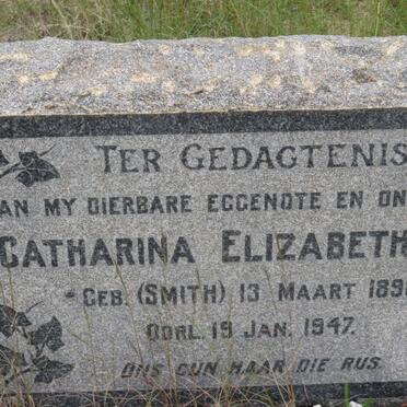 NEL Catharina Elizabeth nee SMITH 1890-1947