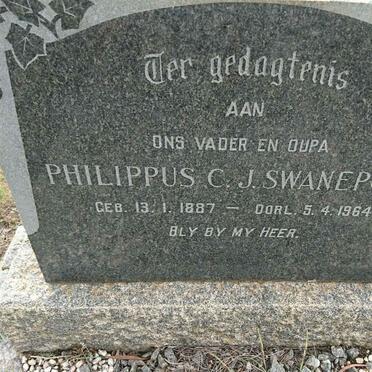 SWANEPOEL Philippus C.J. 1887-1964