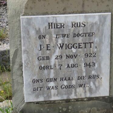 WIGGETT J.E. 1922-1943