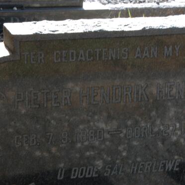 HENNING Pieter Hendrik 1880-1959