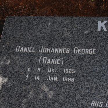 KOK Daniel Johannes George 1925-1996
