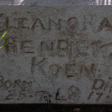 KOEN Eleanora Henrietta 1948-