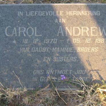 ANDREWS Carol 1970-1987