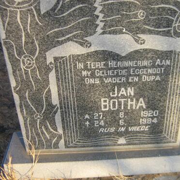 BOTHA Jan 1920-1984