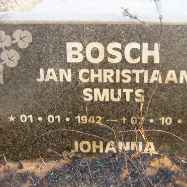 BOSCH Jan Christiaan Smuts 1942-2004 &amp; Johanna