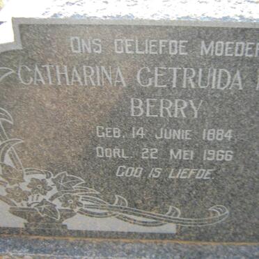 BERRY Frederick George 1869-1934 &amp; Catharina Getruida Maria 1884-1966 