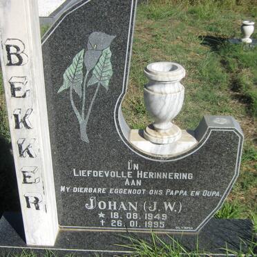 BEKKER J.W. 1949-1995