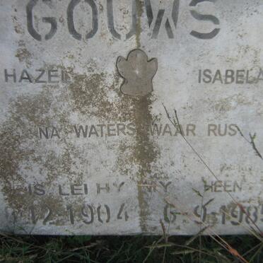 GOUWS Hazel Isabela 1904-1985