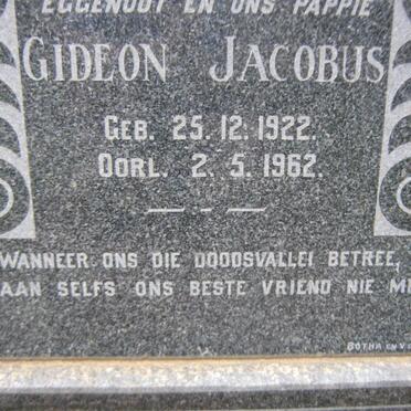 HOON Gideon Jacobus 1922-1962