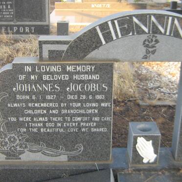 HENNING Johannes Jocobus 1927-1983