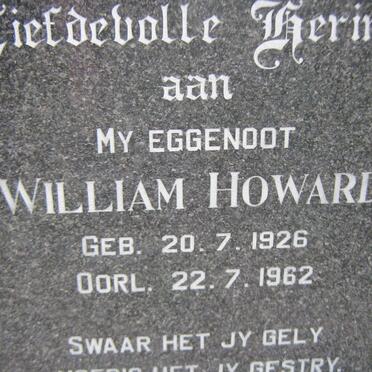 HOWARD William 1926-1962