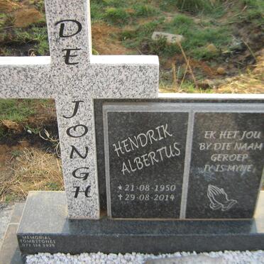 JONGH Hendrik Albertus, de 1950-2014