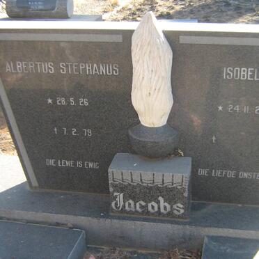 JACOBS Albertus Stephanus 1926-1979 &amp; Isobel 1927-