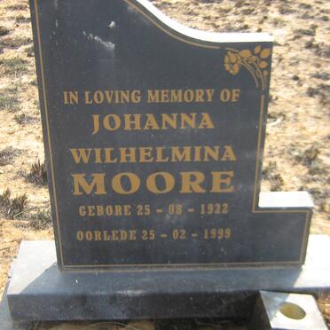 MOORE Johanna Wilhelmina 1922-1999