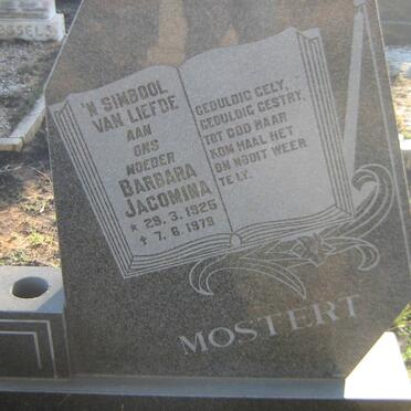 MOSTERT Barbara Jacomina 1925-1979