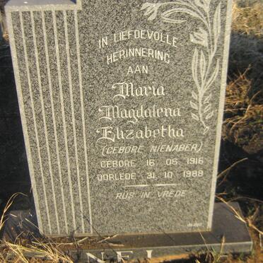 NEL Maria Magdalena Elizabetha nee NIENABER 1916-1988