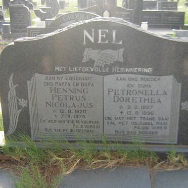 NEL Henning Petrus Nicolajus 1920-1975 &amp; Petronella Dorethea 1927-1996
