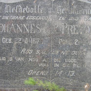 PRETORIUS Johannes L.P. 1875-1955