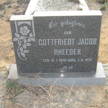 RHEEDER Gottfriedt Jacob 1938-1973