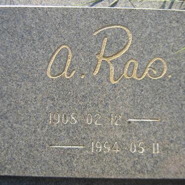 RAS A. 1908-1994