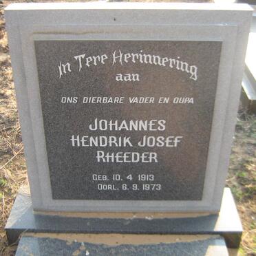 RHEEDER Johannes Hendrik Josef 1913-1973