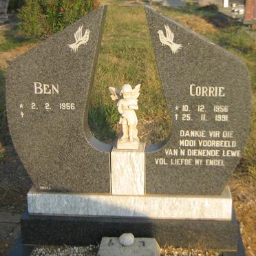 ? Ben 1956- &amp; Corrie 1956-1991