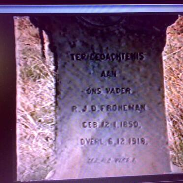 Free State, SENEKAL district, Vaalkop 20, Farm cemetery