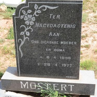 MOSTERT ? 1896-1977