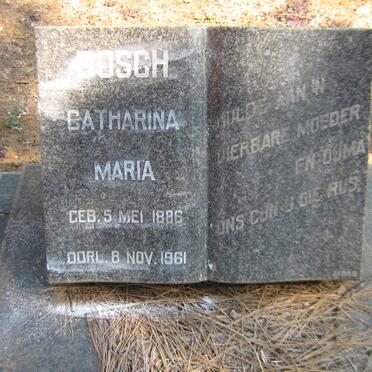 BOSCH Catharina Maria 1886-1961