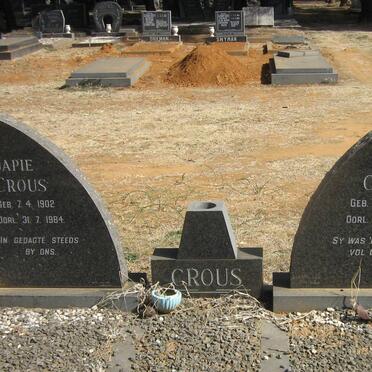 CROUS Japie 1902-1984 &amp; Baby 1906-1990