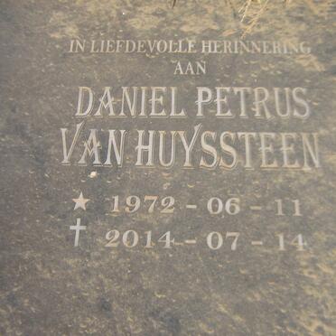 HUYSSTEEN Daniel Petrus, van 1972-2014