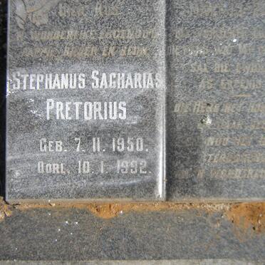 PRETORIUS Stephanus Sagarias 1950-1992