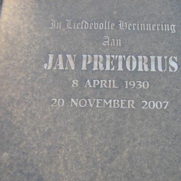 PRETORIUS Jan 1930-2007