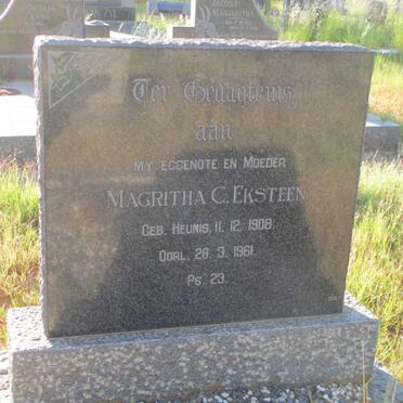 EKSTEEN Magritha C. nee HEUNIS 1908-1961