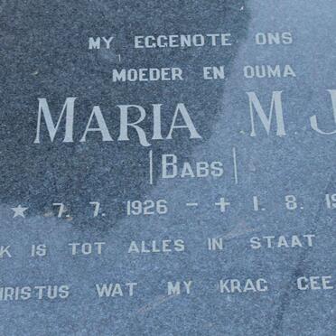 HEERDEN Maria M.J., van 1926-1990