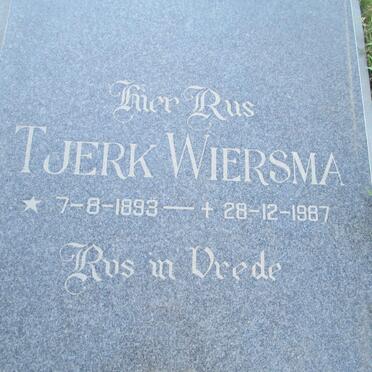 WIERSMA Tjerk 1893-1987