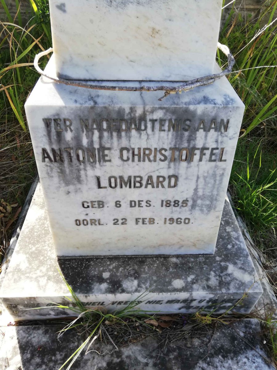 LOMBARD Antonie Christoffel 1885-1960