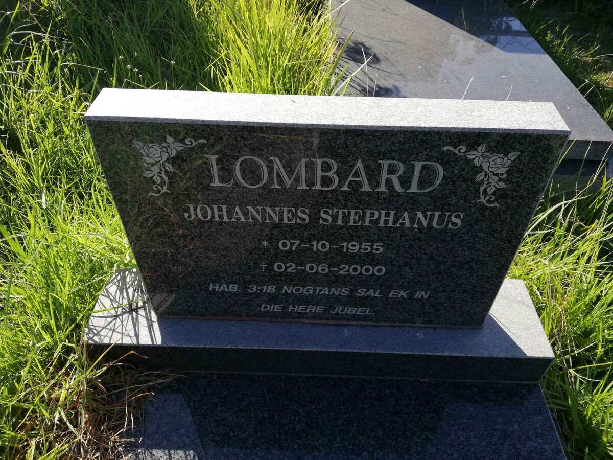 LOMBARD Johannes Stephanus 1955-2000