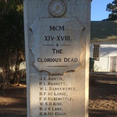 2. War Memorial Casualties 1914-1918