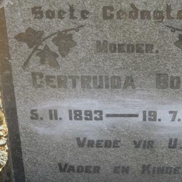 BOTHA Gertruida 1893-1945