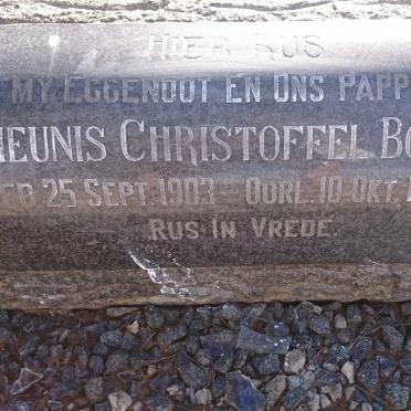 BOTHA Theunis Christoffel 1903-1952