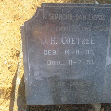 COETZEE J.H. 1890-1959 &amp; Lily Gwendoline SCHMIDT 1897-1973