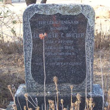DREYER Elizabeth C. nee v.d. VYVER 1865-1943