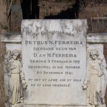 FERREIRA Petrus N. 1919-1941 