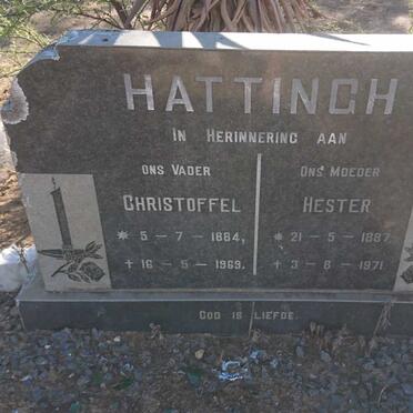 HATTINGH Christoffel 1884-1969 &amp; Hester 1887-1971