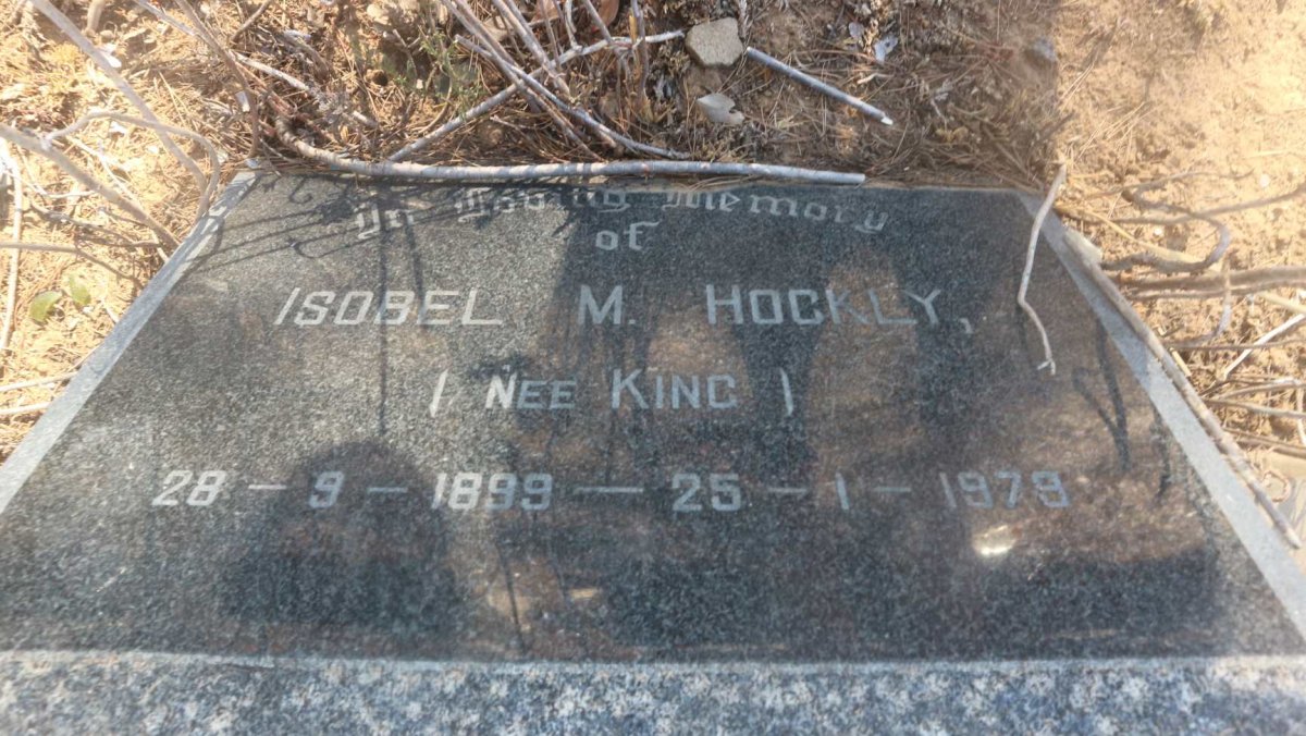 HOCKLY Isobel M. nee KING 1899-1979