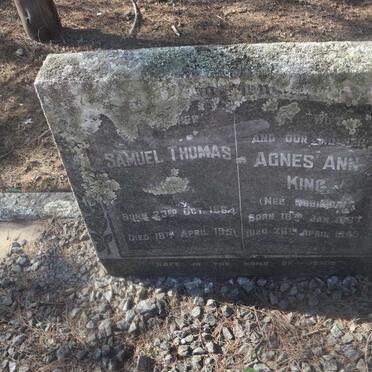 KING Samuel Thomas 1864-1951 &amp; Agnes Ann ROBINSON 1867-1949