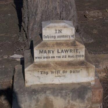 LAWRIE Mary -1909