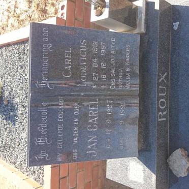 ROUX Jan Carel 1927-1990 :: ROUX Carel Lodevicus 1961-1997