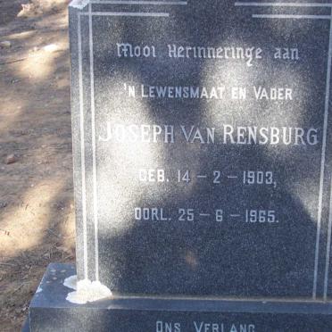 RENSBURG Joseph, van 1903-1965